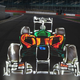 Illustration for article titled Formula 1 cars made entirely out of light